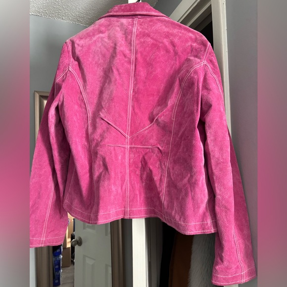 Wilsons Leather Suede Pink Blazer - Picture 3 of 3